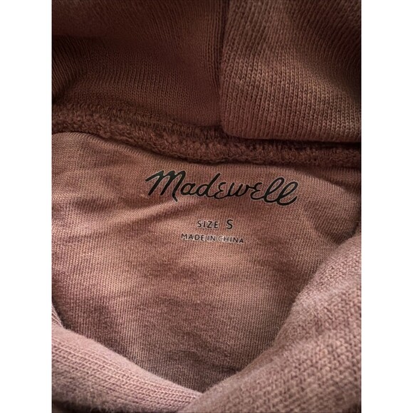 Madewell Women’s Small Dusty Pink 365 Ootoya Relaxed Raglan Sleeve Hoodie - Picture 3 of 7